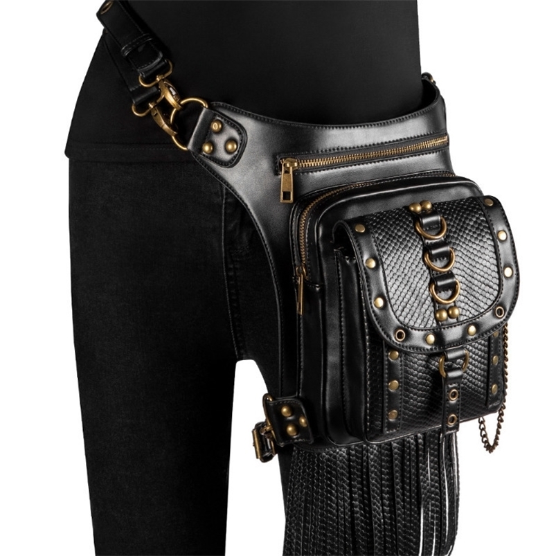 Waist Bags Chikage Euramerican Y2K Style Women's Waist Pack Steampunk Vintage Personality Shoulder Bag Large Capacity Crossbody Fanny Pack 230907