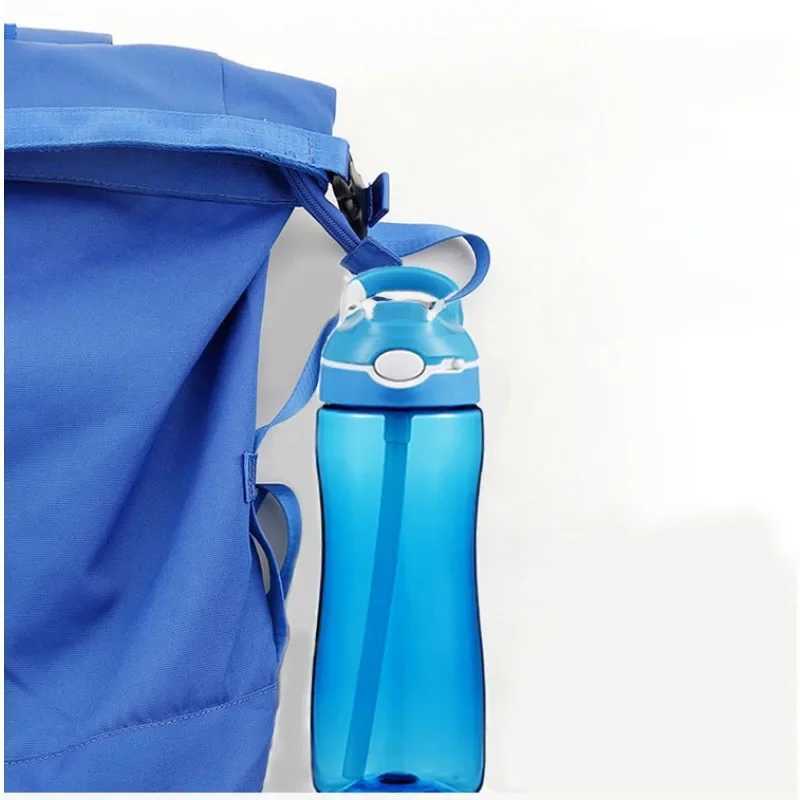 750ml BPAFree Sports Water Bottle Leakproof Tritan Outdoor Camping Hiking Cycling Water Bottle with Straw for Men Women J250923