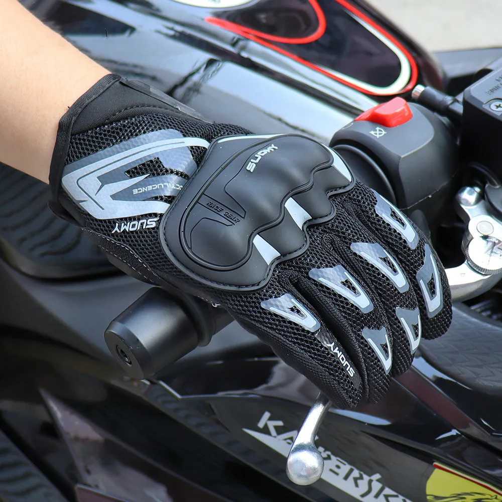 Suomy Motorcycle Gloves Summer Mesh Breathable Moto Gloves Men Women Touch Screen Motocross Gloves Touch Screen Cycling Gloves J2509221