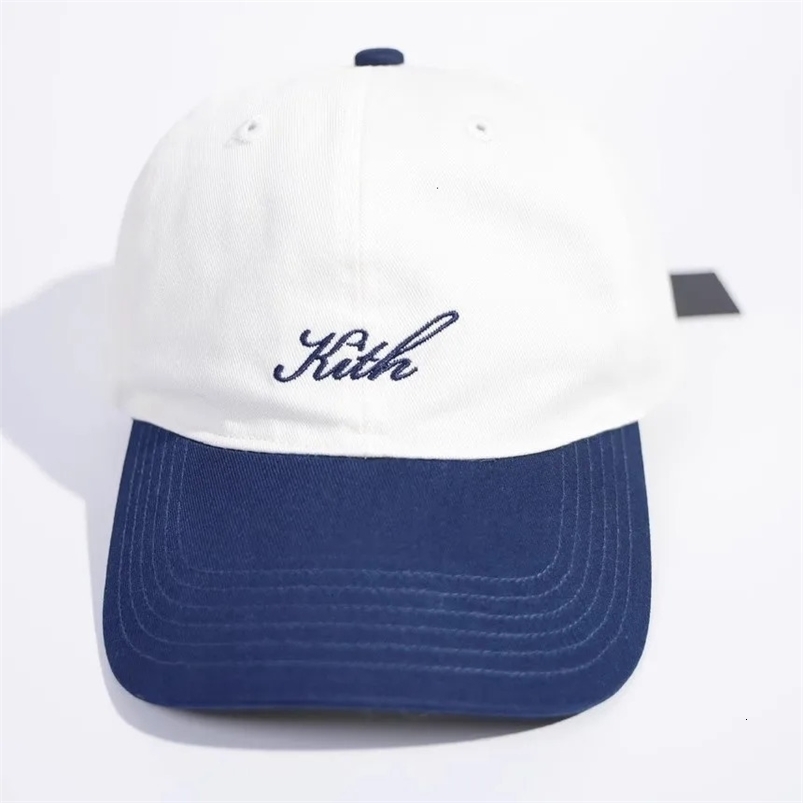 Summer Letter Embroidery Blue White Curved Brim Baseball Cap For Men Women Soft Top Hat Adjustable Sunshade Accessories 240426