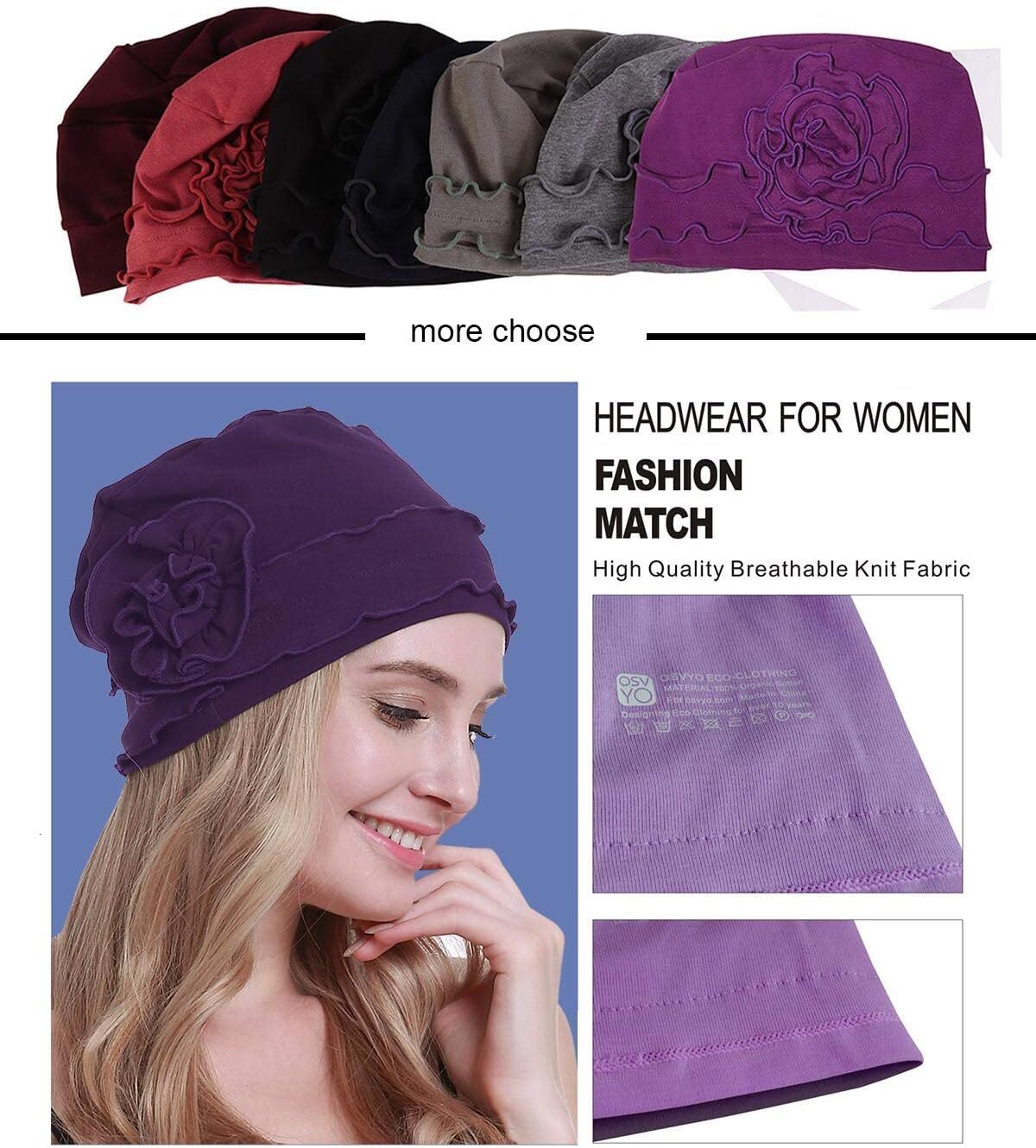 Chemo Headwear Turban Cap for Women - Cancer Beanie Hair Loss Sealed Packaging