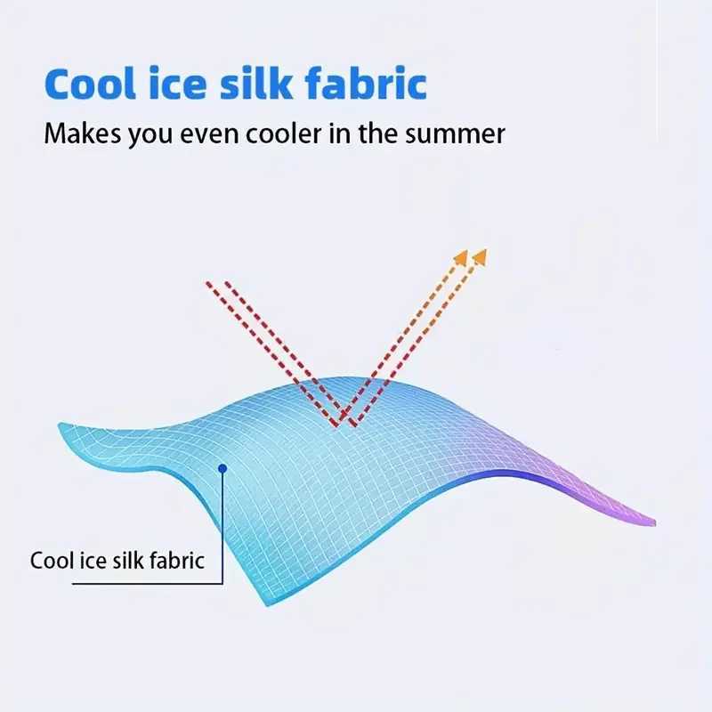 Ice Silk Gloves Breathable Lightweight Cycling Gloves AntiSlip Sunscreen Full Finger Gloves Outdoor Fishing Driving Gloves J250922