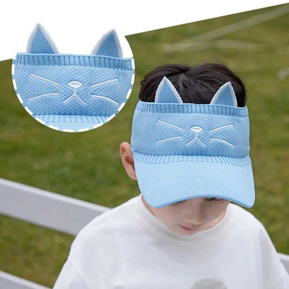 Fashion Summer Children Baseball Cap Cartoon Elastic Empty Top Hat Cotton Large Brim Baby Sun Hat Four Seasons Z251029