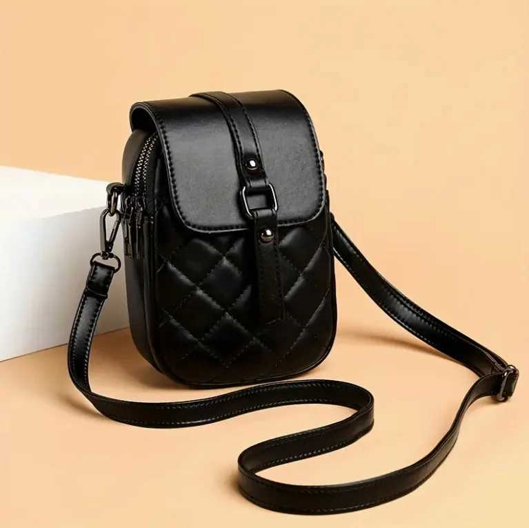 High Quality PU Leather Purse Womens Bag Solid Color Shoulder Crossbody Bags Lady Messenger Small Tote for Women Girls J2509221