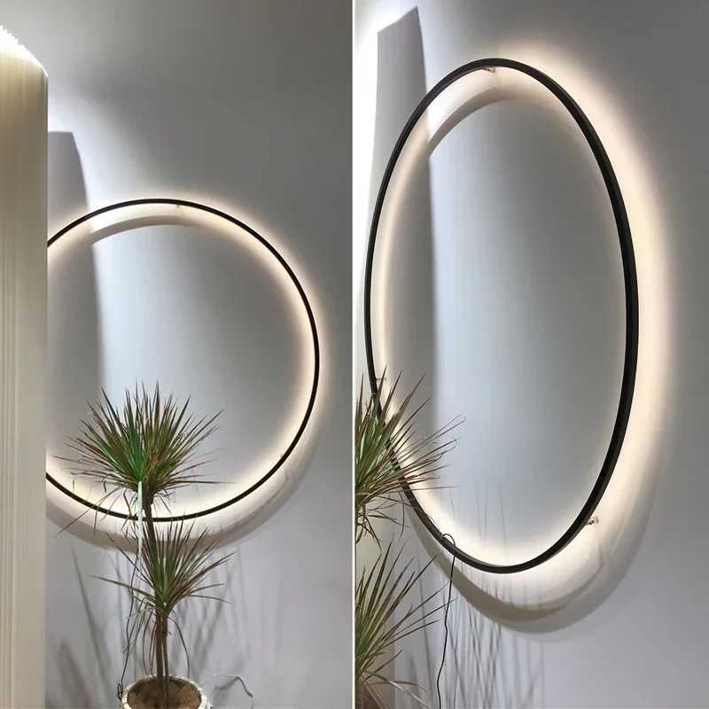 Modern round LED wall light with USB Plug art deco wall lights designer up down lights for Indoor Bedroom bedside wall lights C251124
