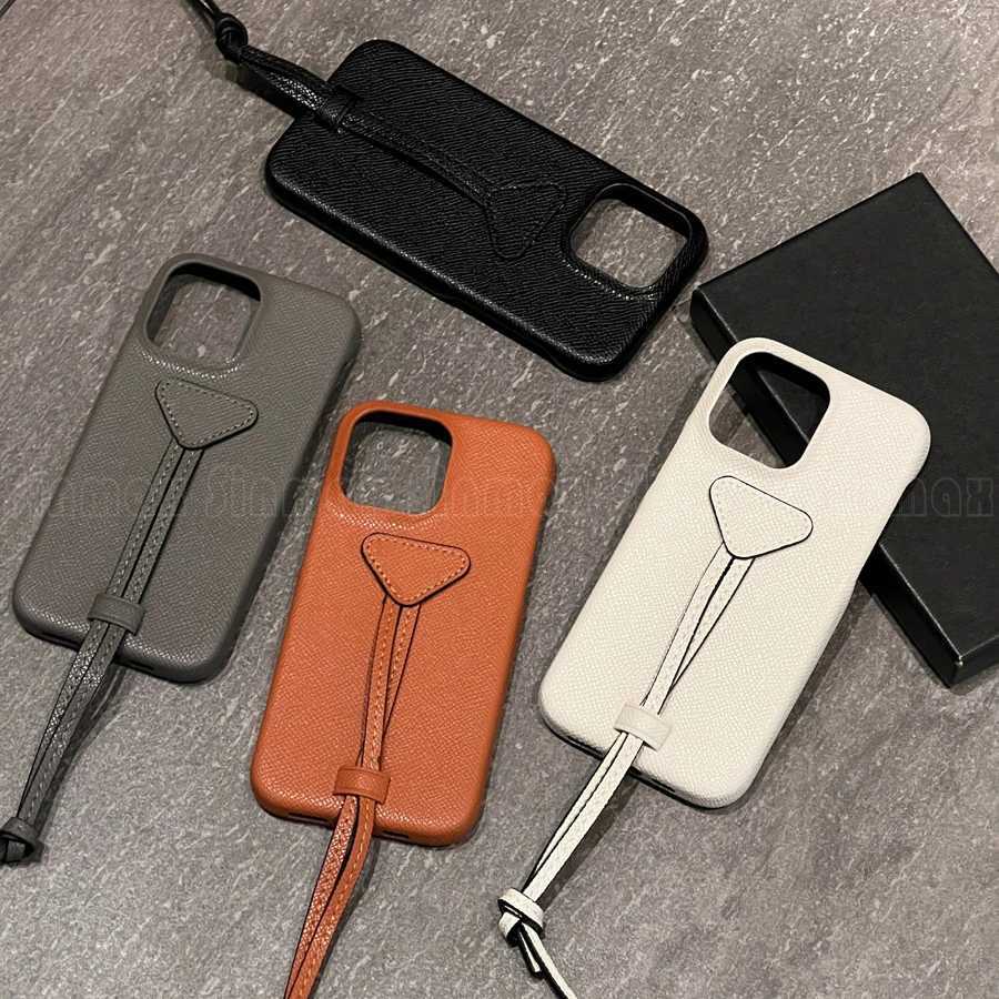 Luxury Vintage Leather Skin Phone Case for iPhone 16 15 14 13 12 Pro Max Fashion Handy Finger Strap Anti Skid Cover Y250924awtyuab
