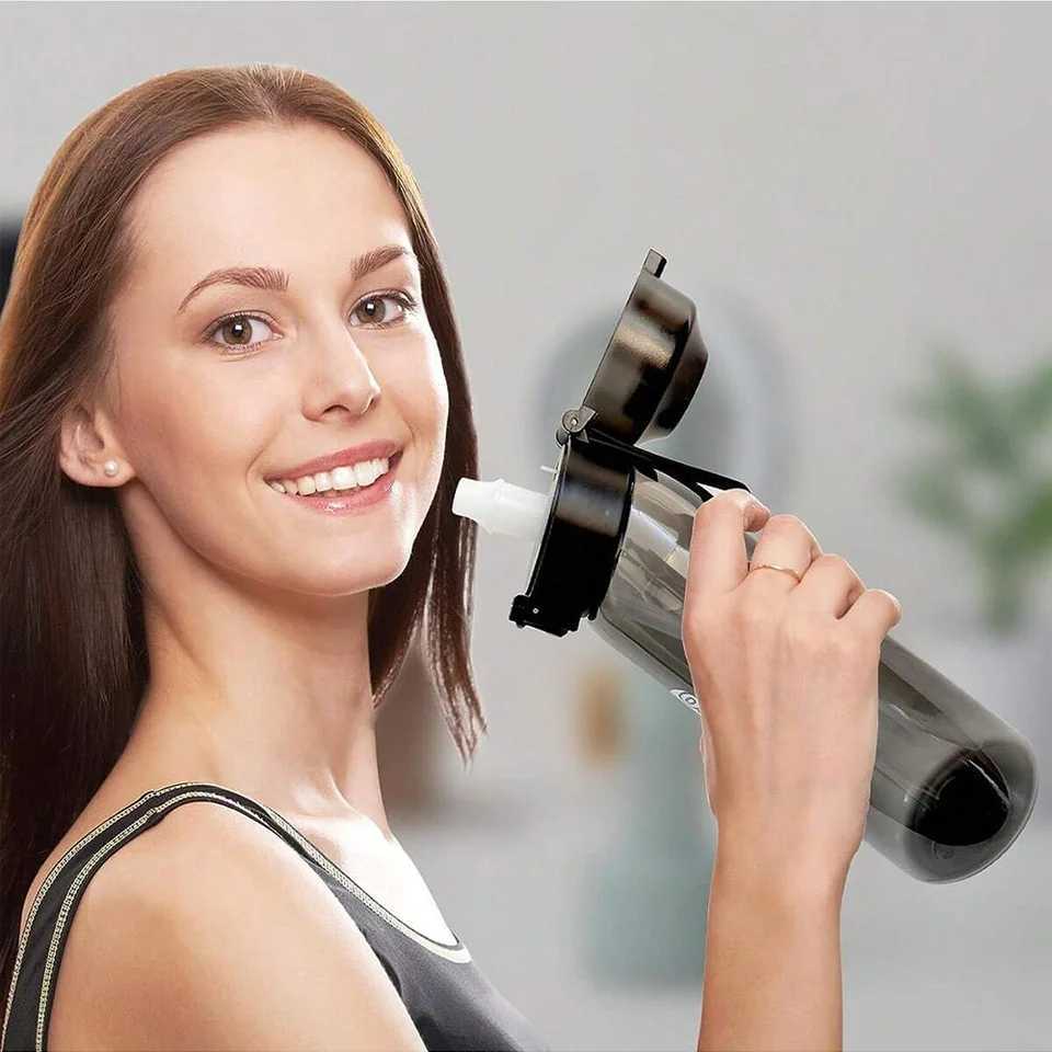 650ml Flavored Water Bottle with Flavor Pods Frosted Air Water up Bottle Camping Fishing Water Cup Set for Outdoor Activities J250923