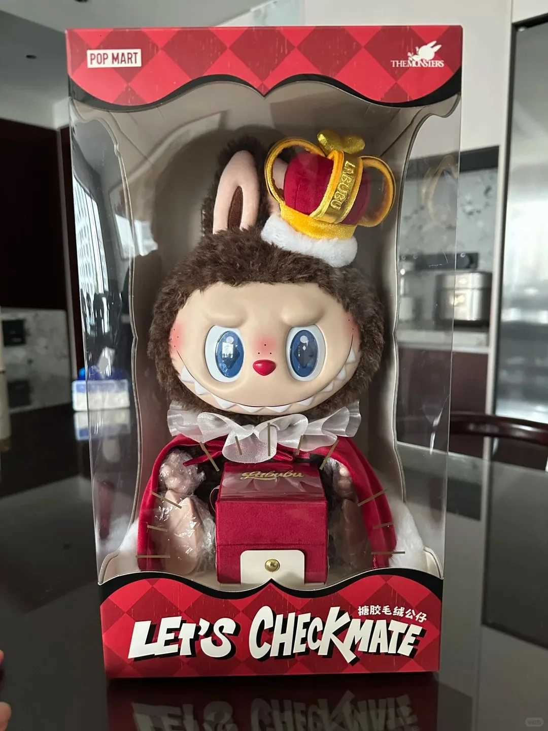 Labubu Labubu King and Queen Chess Adventure and V1 Time To Chill 37CM Blind Box Vinyl Plush Hanging Card Gifts X250923