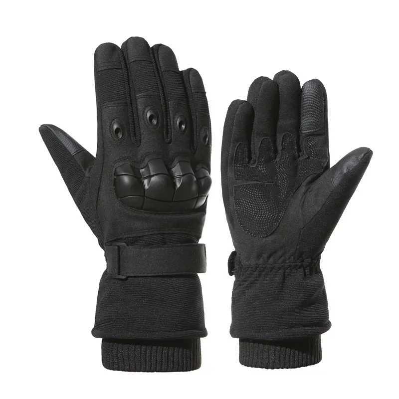 Winter Warm Thick Skiing Gloves Outdoor Hunting Protection Mountaineering Touchscreen Full Finger Gloves for Ski Motorcycle Bike J250922