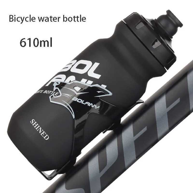 610ml Plastic Water Bottle for Bicycle Squeeze Out LeakProof Cycling Outdoor Sports Fitness Kettle J250923