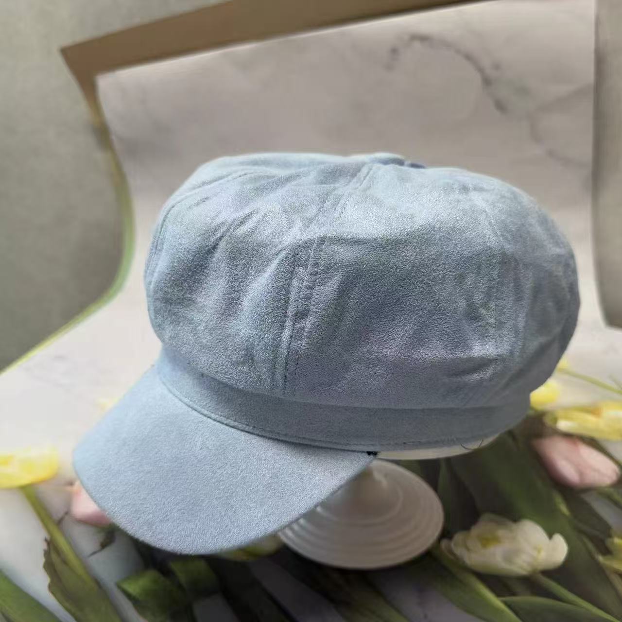 Berets Winter Vintage Caps For Women French Artist Warm Felt Hats Beret Female Solid Octagonal Autumn Girl sboy Cap 221130