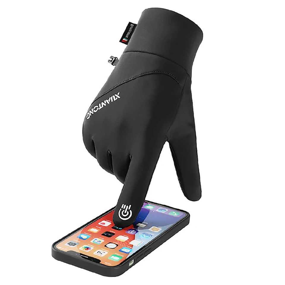 GTUBIKE Winter Thermal Cycling Gloves Full Finger Windproof Touch Screen Bicycle Gloves Ski Hiking Motorcycle Bike Gloves J250922