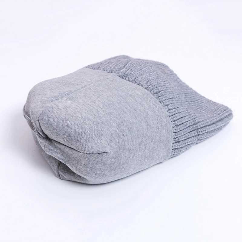 Baby Double Pompom Hat Velvet Bow Winter Girls Warm Knit Thicker Pom Hats Ball Children Beanie Cap Kids Bonnet Casquette Z251029