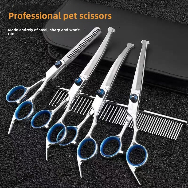 Pet Grooming Dog Cutting Tools Cat Professional Scissors Thinning Hair Teddy Haircut Magic Kit Wholesale
