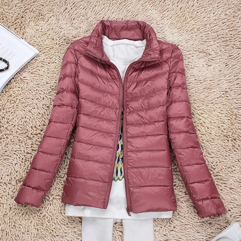 0-10 womens winter jacket autumn ultra light down jacket womens ultra-thin inflatable jacket portable jacket windproof down jacket 241112
