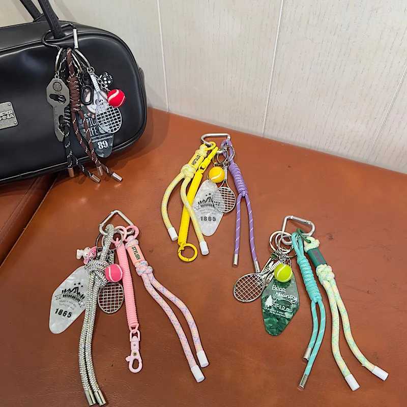 Niche Instagram New Tennis Wrist Strap Keychain Couple Fashion Bag Pendant Mobile Phone Lanyard D250923