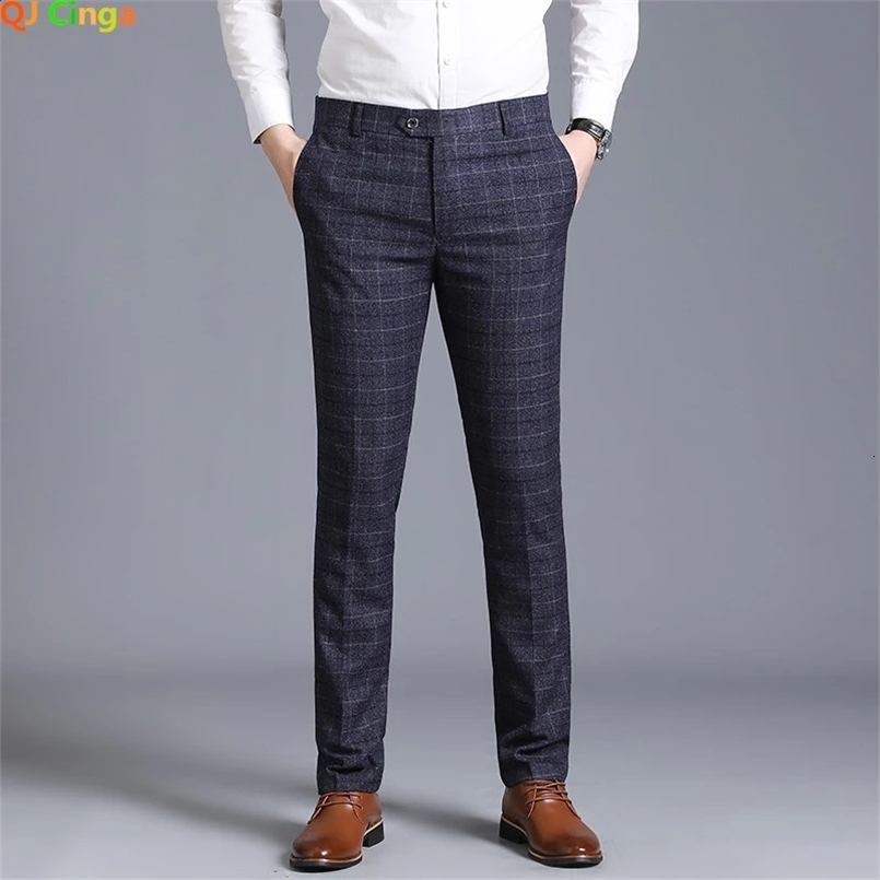 Autumn Solid Business Casual Suit Pants Men Clothing Simple All Match Formal Wear Office Trousers Straight Men Pants 29-38 240827