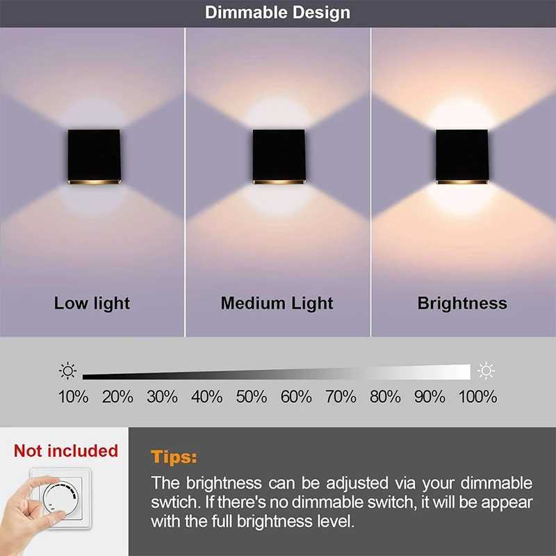 LED Sconce Hardwired Set of 2 Wall Lamp Black Up Down Mini Metal DC85265V for Indoor Living Room Bedroom Hallway Decor Warm C251124