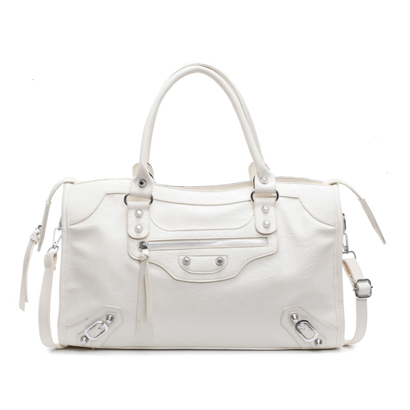 2025 New Handbag High-End Feeling Single Shoulder Motorcycle Large Capacity Simple Crossbody Wallet Computer Bag