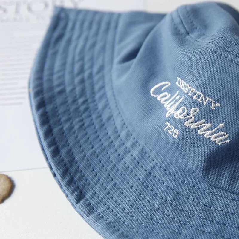 Baby Hat Cotton Outside Travel Beach Children Sunshade Cap For Boys Girls Kids Fisherman Bucket Hat Panama Hat 5052Cm Z251029