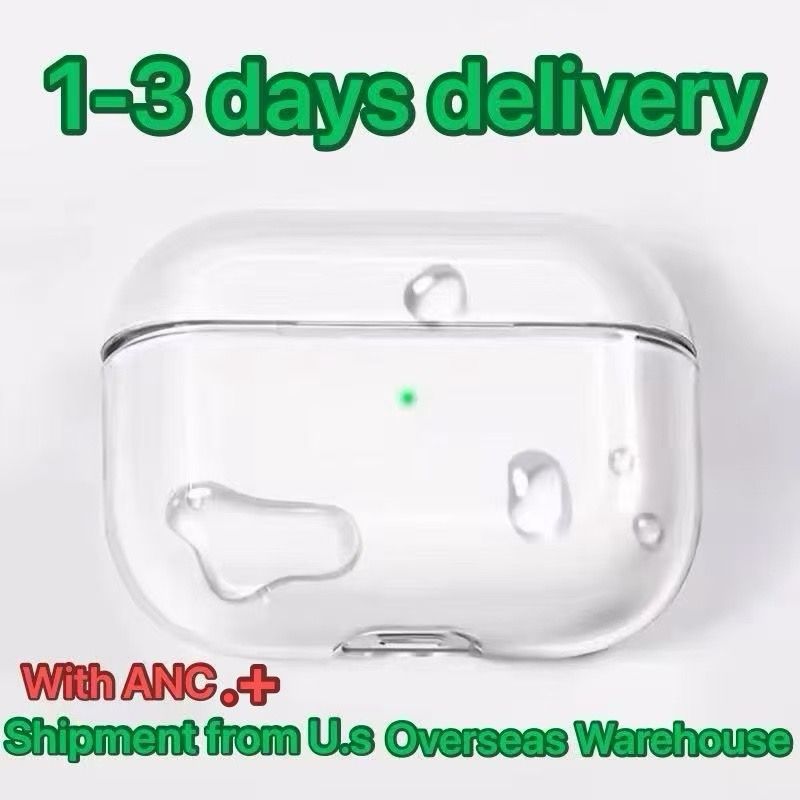 USA Stock For Apple Airpods Pro 2 3 4 Generation airpod 4 pro Headphone Accessories Solid TPU Silicone Protective Earphone Cover Wireless Charging Shockproof Case