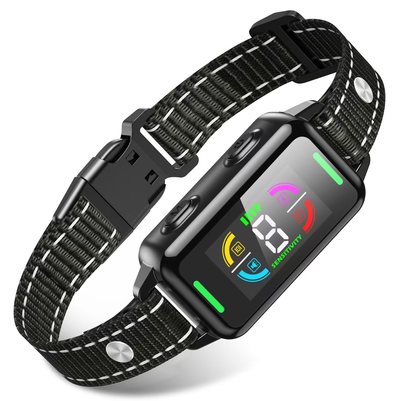 dog bark collar is suitable for large, medium and small dogs, rechargeable smart bark collar, anti-bark training collar, with 5 adjustable sensitivity