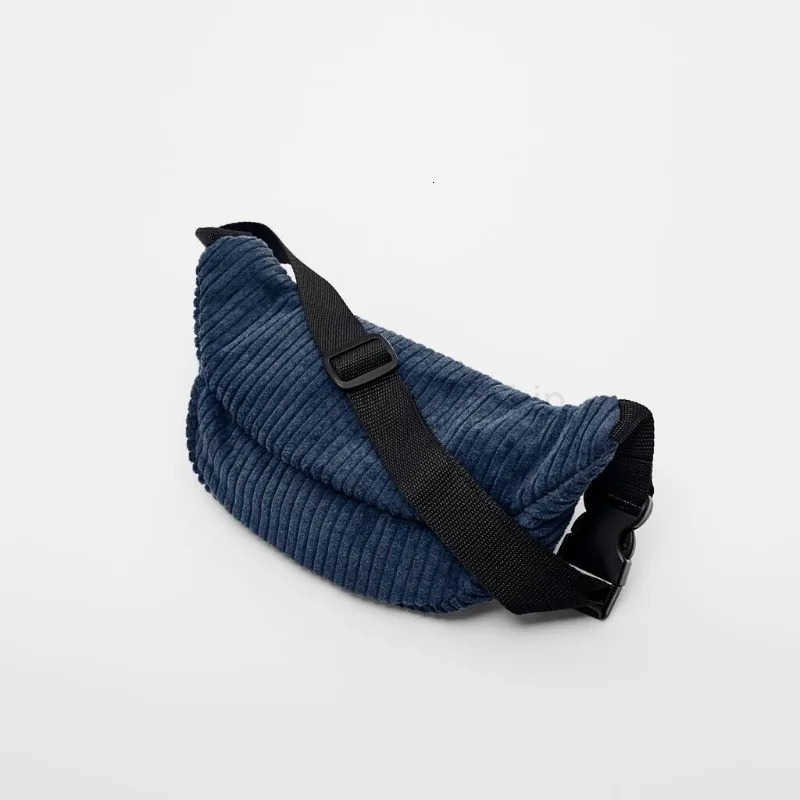 Disney blue embroidered Mickey Mouse cute mini crossbody bag corduroy fabric childrens small waist bagXJ250923