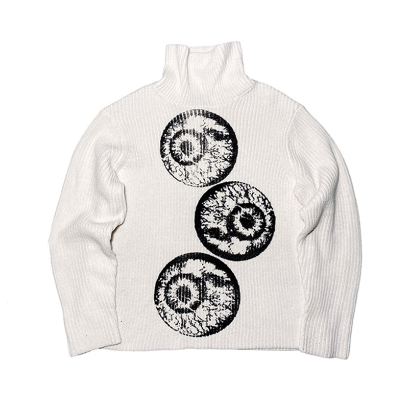 Retro Halloween Casual Sweater Streetwear Sweater Knitted Sweater Gothic Painting Hip Hop Knitted Vintage Aesthetics Pullove 240821