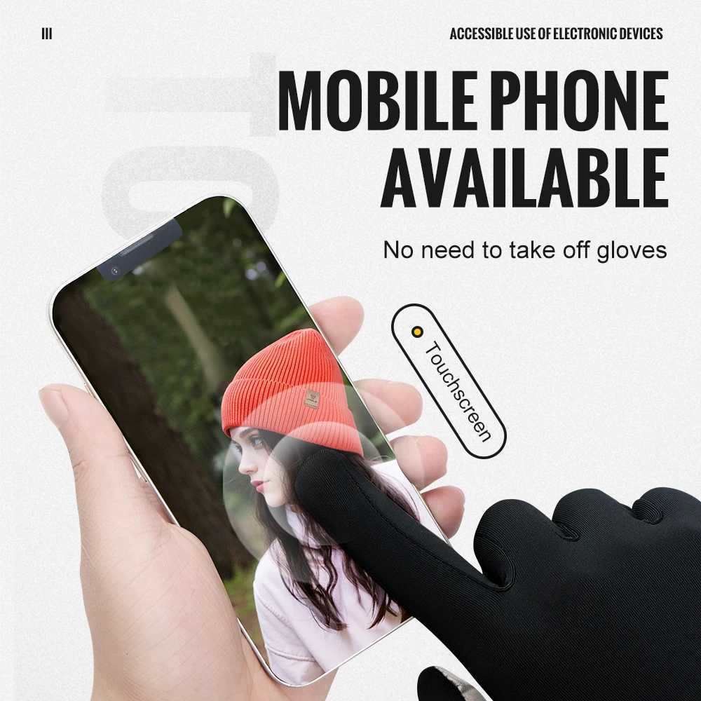 Cycling Gloves Breathable AntiSlip Thermal Gloves Touch Screen Winter Driving Hiking Skiing Bike Gloves Elastic Warm Gloves J250922