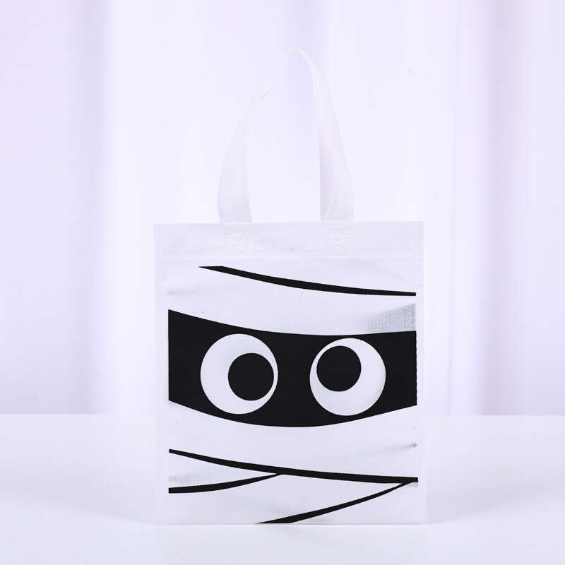 Halloween Mini Non-Woven Trick or Treat Candy Party Gift Tote Ghost Festival Shopping Bag