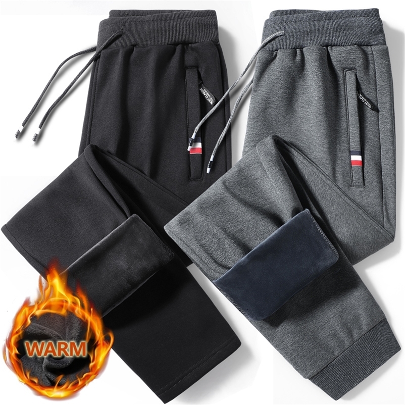 Men's Pants Winter Warm Men Cotton Fitness Sportswear Tracksuit Bottoms Skinny Sweatpants Trousers Track Mens Joggers M-8XL K340 221116
