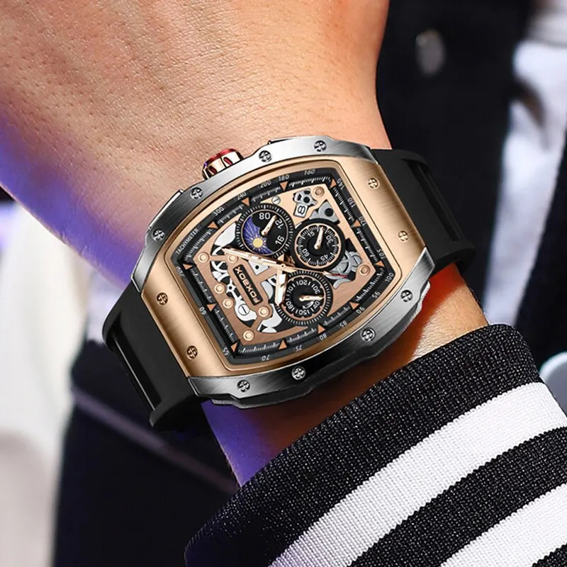 Sports Watch Men Top Mens Watches Business Waterproof Military Quartz Chronograph Wristwatch Montre Homme 250911