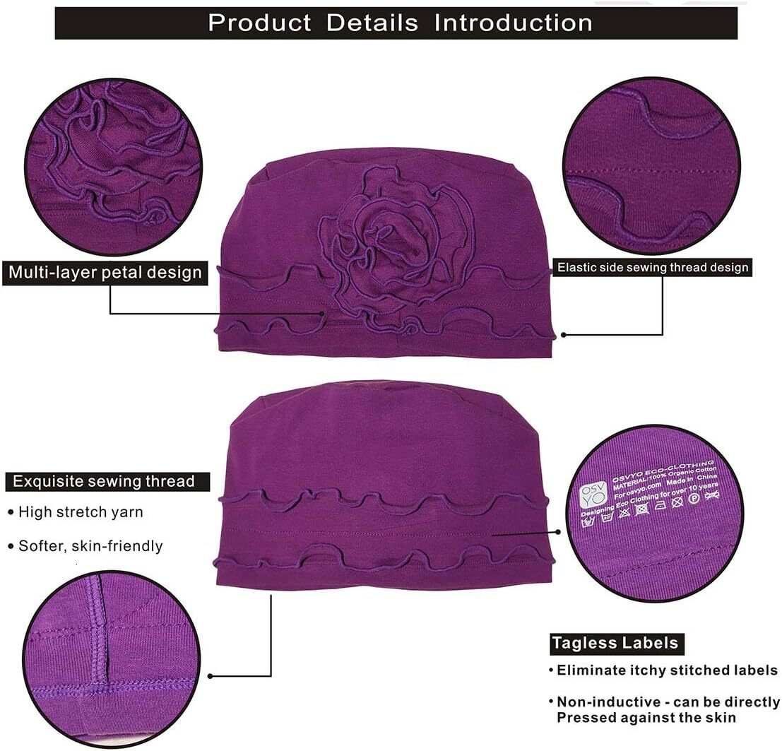 Chemo Headwear Turban Cap for Women - Cancer Beanie Hair Loss Sealed Packaging