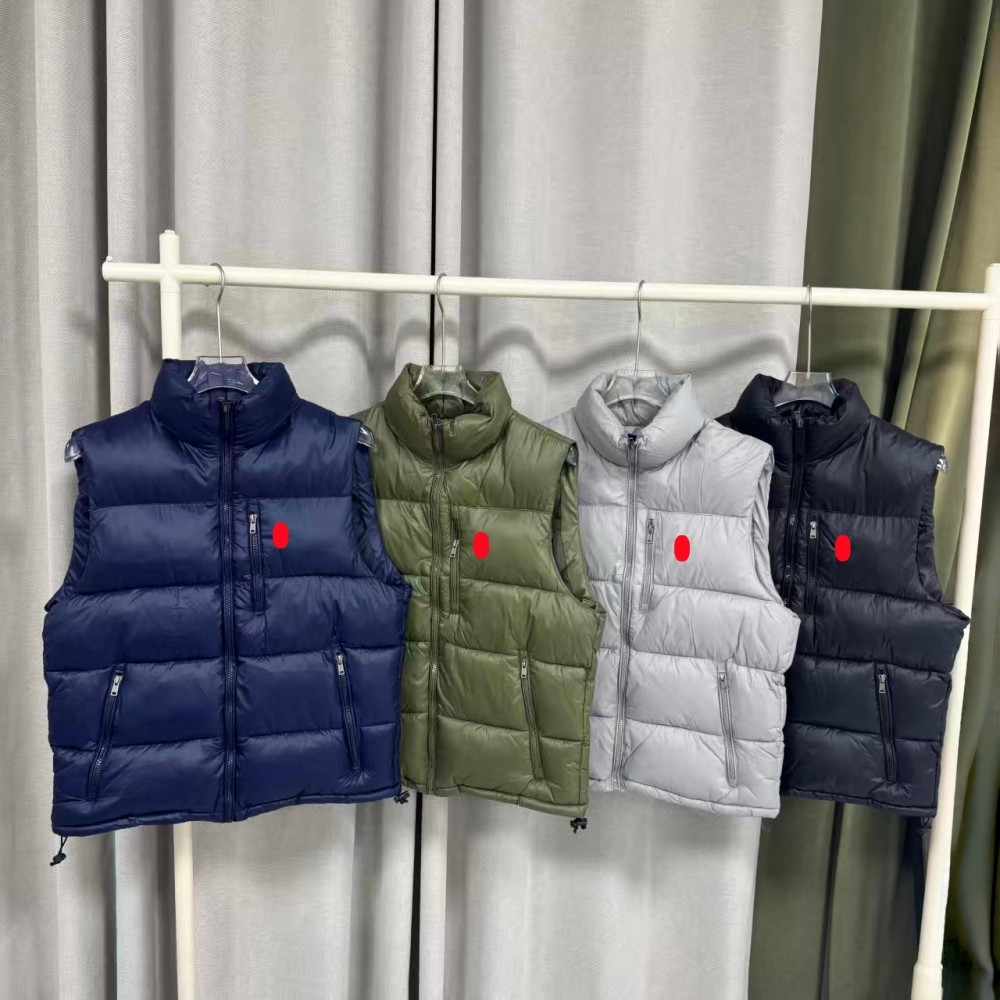 25ss Vest Polo Jacket Mens Body Warmer men designer Horse Embroidery Zipper White Duck Down Veste Sans Manche Polo Puffer Vest Designer Mens Gilet Men Bodywarmer
