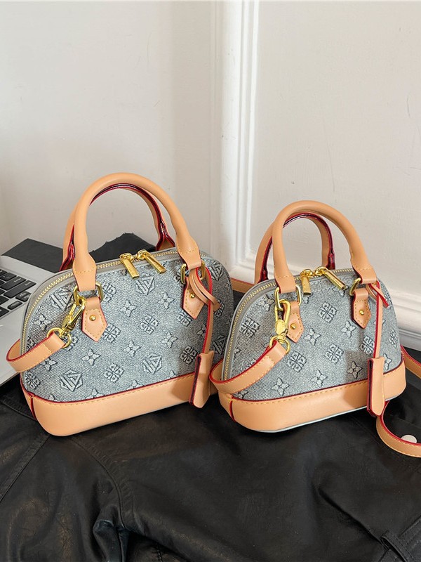 free shipping hot designer shoulder bags new casual Light luxury handbag fashionable vintage shell bag for women blue khaki coffee