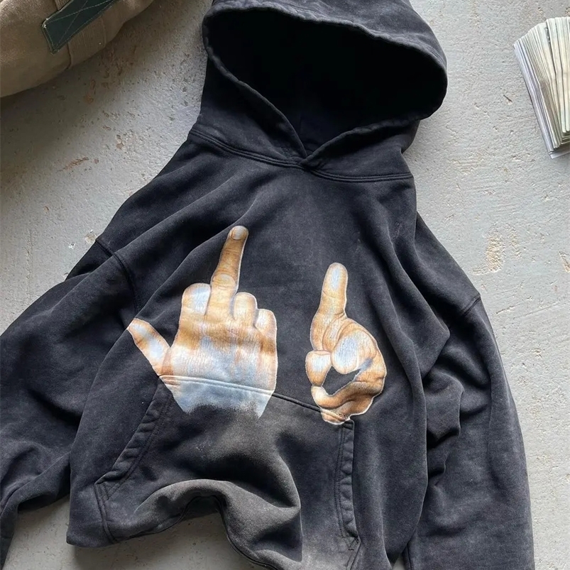 Harajuku GreatDays F You Hoodie Oversized Streetwear Tops Sweatshirt Y2k Clothes Gothic Grunge Hoodies Women Men Clothing 240822