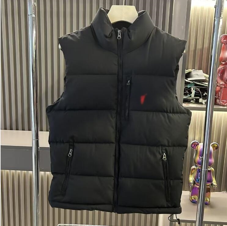 Mens Down Jacket Brand Designer Down Vest Winter Luxury Zipper Coat Embroidered small horse Men polo Coat Fashion Puff Black Brown Parka Classic Vests