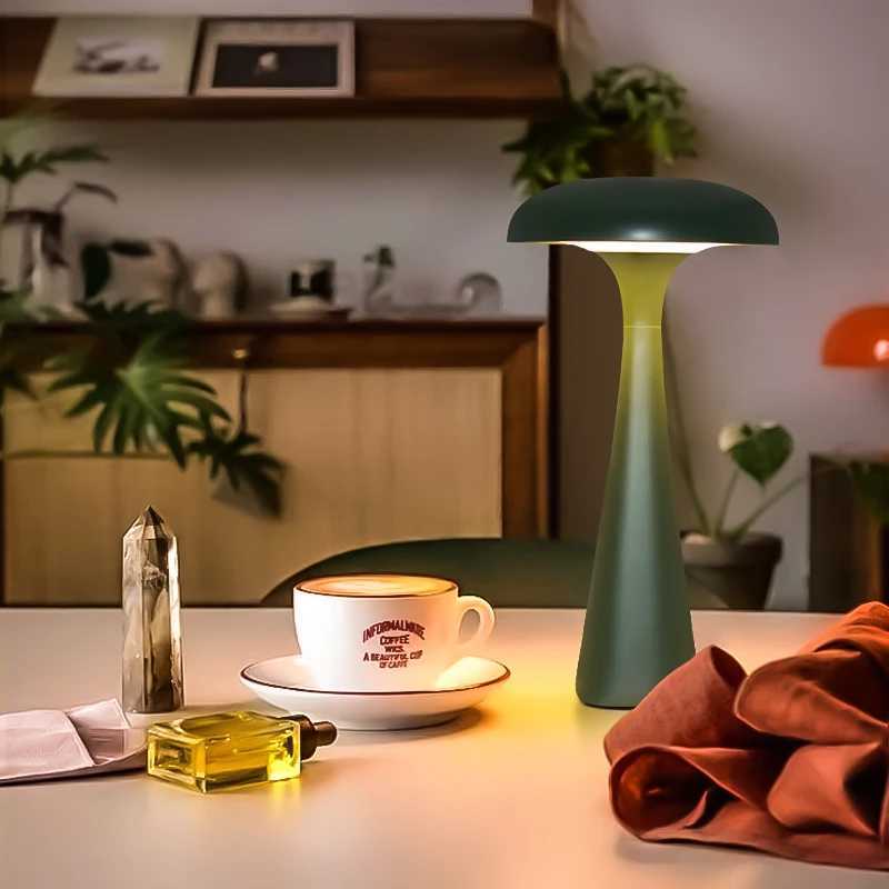 Mushroom Jellyfish Lamp Modern Decoration LED Touch Night Light Wireless Rechargeable For Bedroom Study Living Room Gift C251115