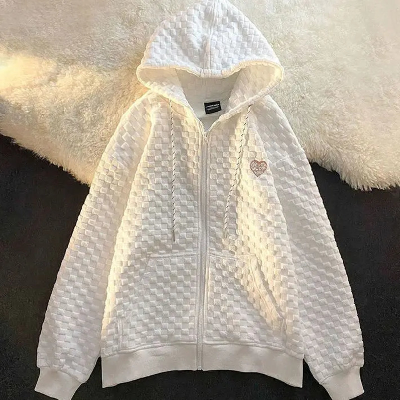 thin zipper womens loose jacket suitable for lazy style in spring autumn and winter student baseball jacket 240930