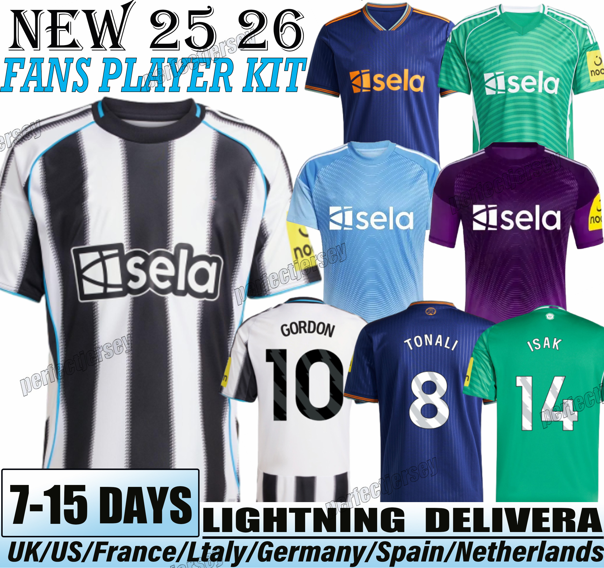 newcastled united 25 26 Soccer Jerseys NUFC Bruno G Elanga Botman Gordon Joelinton Tonali Livramento Willock Krafth 2025 football shirt mens kids kit