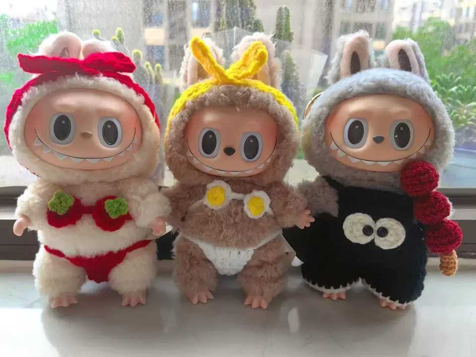 Labubu Clothing Summer Clothes Bikini Baby Clothes Glue Doll Pendant Potato Chip Clothes Replace Packaging Decoration C250924