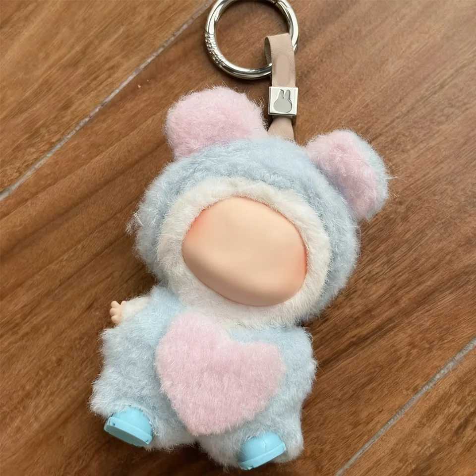 For 40 Labubu Clothes Cute Cartoon Plush Toy Love Clothes Luxury Outfit 10cm Mini Plush Jumpsuit Costumes Key Pendant Decor C250924
