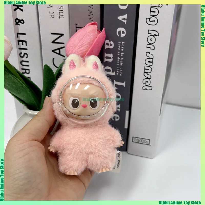 For Labubu 40 Transparent Face Mask 4pcs Labubu Pin for Love Face Shield Mini Plush Doll Accessories Keep Face Clean Y250924