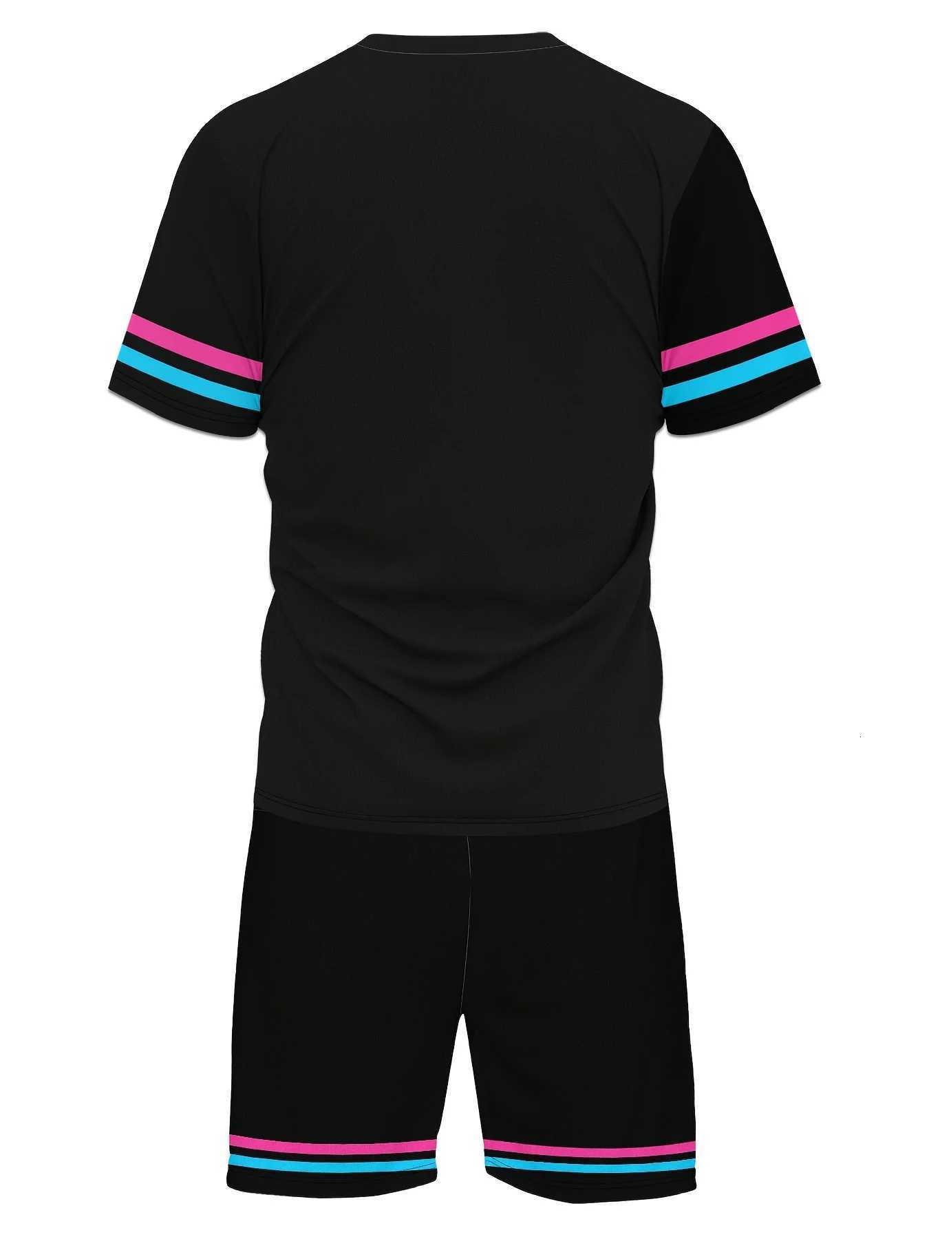 2025 New Men MIAMI NO3 Print Casual Short Slve TShirt Shorts Set Adult Basketball Jogging Suit 2 Piece Set Clothes X250924