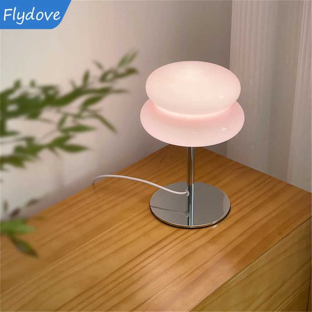 Nordic Mushroom Glass Lamp Bauhaus Trichromatic Dimming Bedside Nightligh Atmosphere Lamps Eye Protection Night Light Desk Lamp C251115