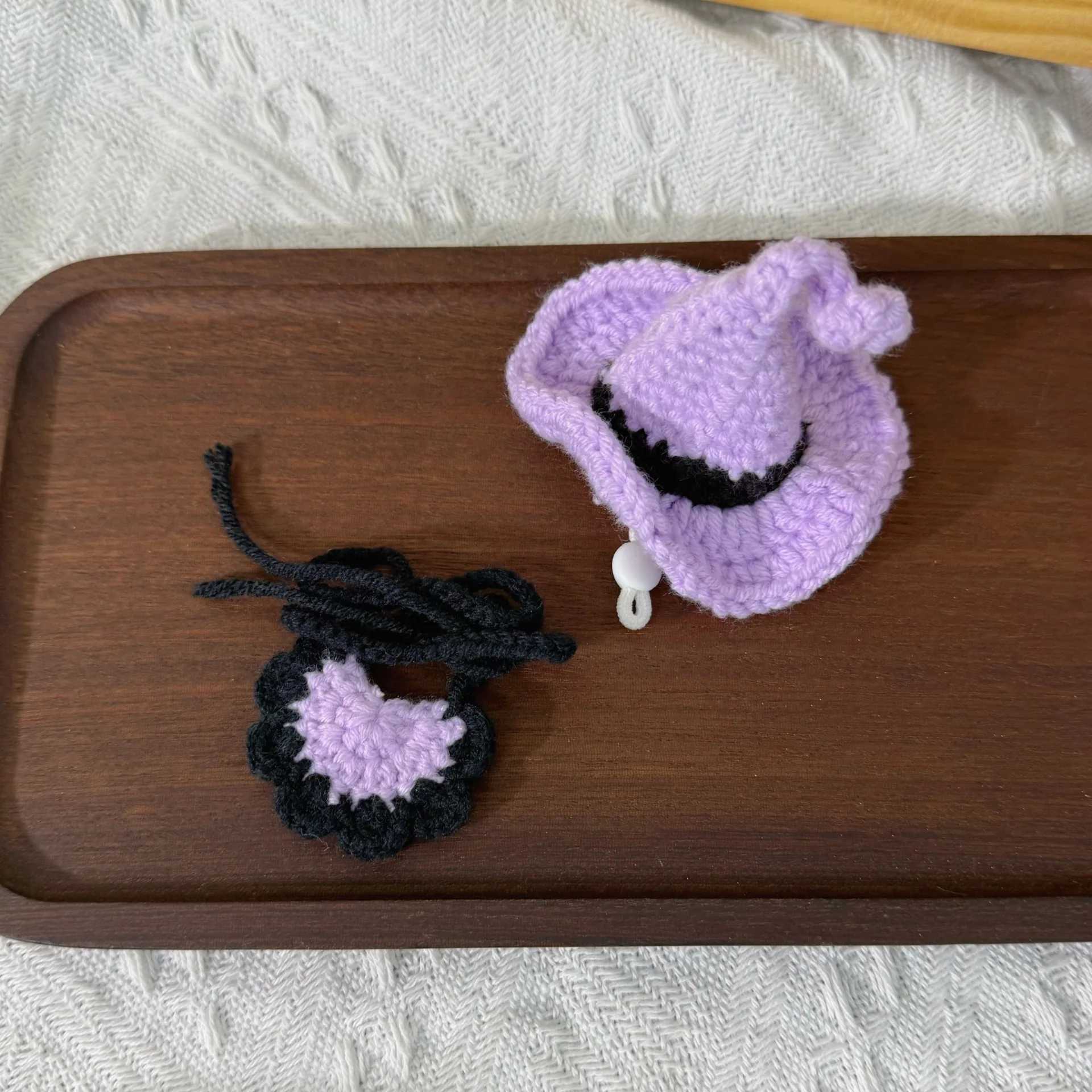 10cm Cotton Doll Outfit Accessories For 40 Mini Labubu 4th Gen Mini Hats And Bibs For Halloween Party Costume Swaps C250924