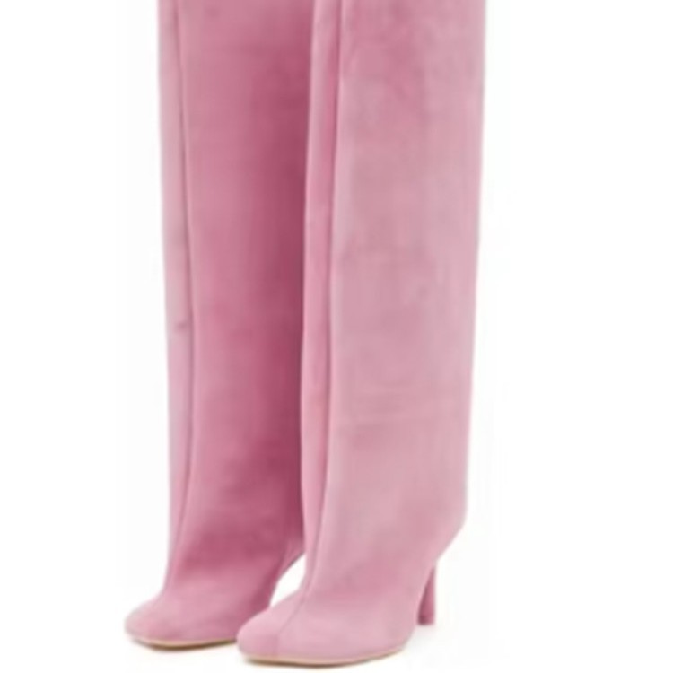 Chic Victorian-Inspired Ankle-to-Knee Length Footwear Ensemble Featuring Soft Luxe Leather