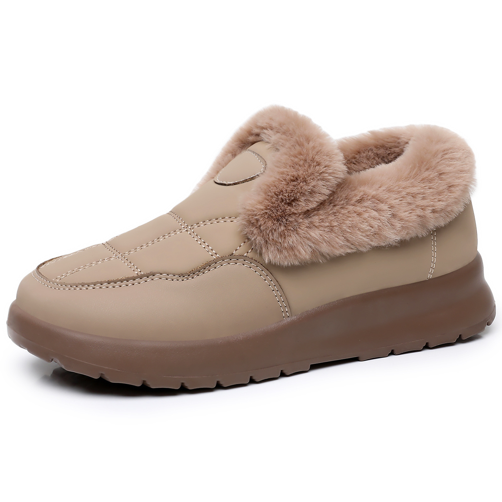 Women's free shipping Winter Fleece-Lined Snow Luxury shoes Hot Boots - Slip-On Cotton Fashion Thickened, Warm Fashionable free shipping