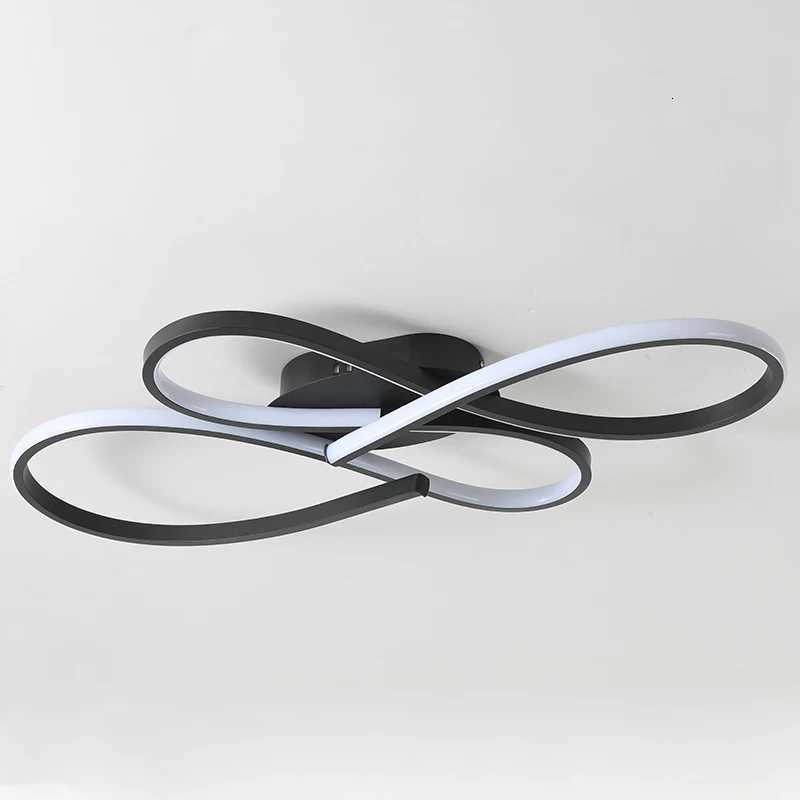 New Modern Led Ceiling Lights Black Ceiling Lamp for Living room Bedroom Studyroom led lights for room Ceiling Light Fixtures X250924