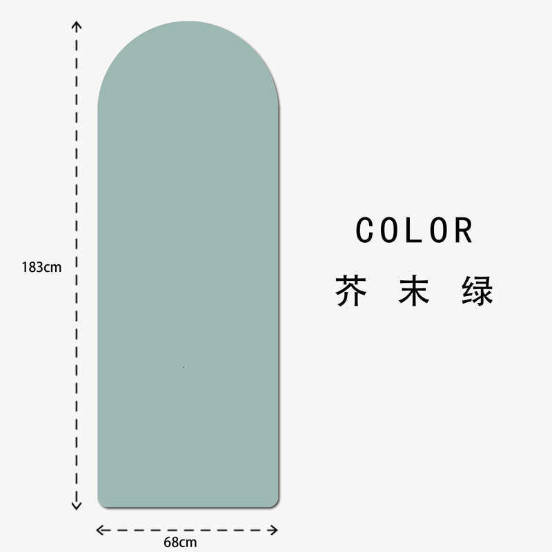 uth Custom Shape Oval Arched Curve Mat Yoga Mats New Capsule Two Ends Round Pu Yoga Mat Natural Rubber XJ250714